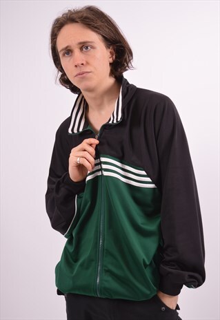 VINTAGE ADIDAS TRACKSUIT TOP JACKET GREEN