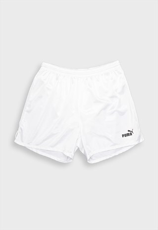 PUMA WHITE SPORTS SHORTS