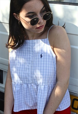 90'S RETRO RE-WORKED CHECKERED TOP