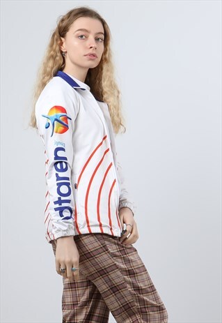 VINTAGE XS SPORTS ZIPPED SWEATSHIRT