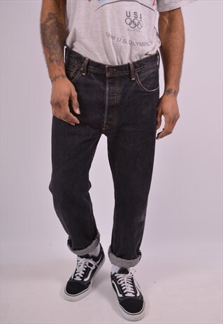 VINTAGE LEVI'S 501 JEANS SLIM FIT BLACK