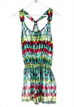 Vintage  Atmosphere  Abstract Print Play/ Jumpsuit Colorful