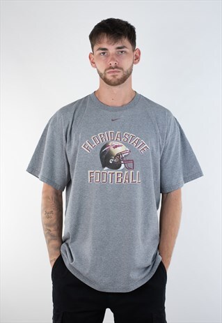VINTAGE NIKE FLORIDA STATE FOOTBALL 90 CENTER SWOOSH T-SHIRT