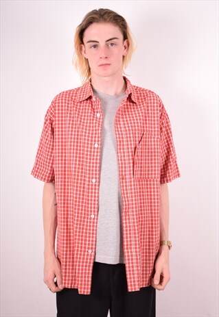 PUMA MENS VINTAGE SHIRT MEDIUM RED 90S