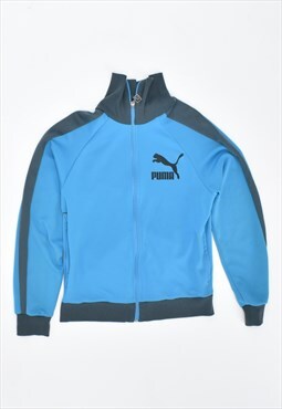 Vintage 90's Puma Tracksuit Top Jacket Blue