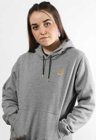 nike hoodie with gold logo