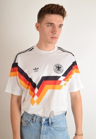 RARE VINTAGE FOOTBALL SHIRT ADIDAS JERSEY GERMANY W.C. '90