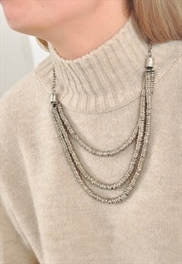 Vintage 90's metal chain necklace