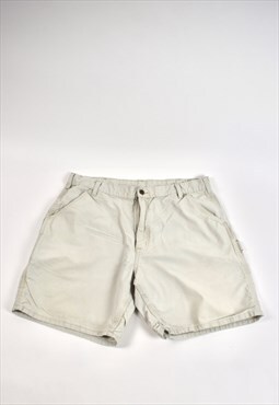 Vintage 90s Carhartt White Denim Shorts 