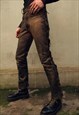 SUPER COOL BROWN VINTAGE LEATHER PANTS