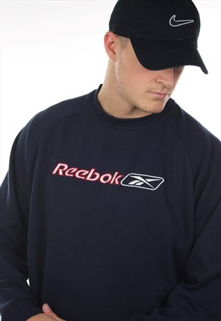 VINTAGE REEBOK SPELL OUT SWEATSHIRT JUMPER