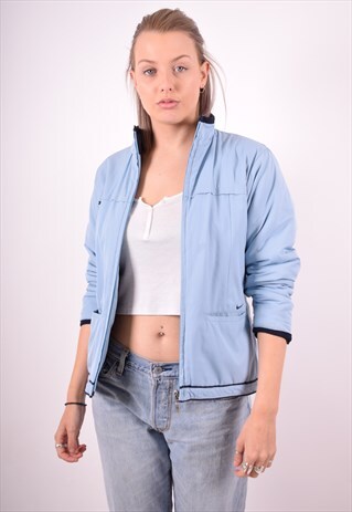NIKE WOMENS VINTAGE JACKET MEDIUM BLUE 90S
