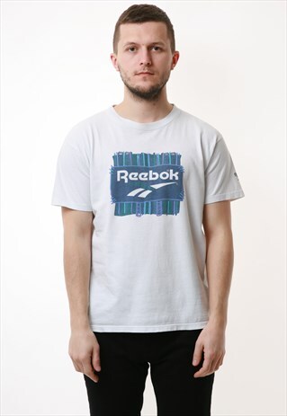 90S REEBOK GRAPHIC VINTAGE COTTON T-SHIRT 13590