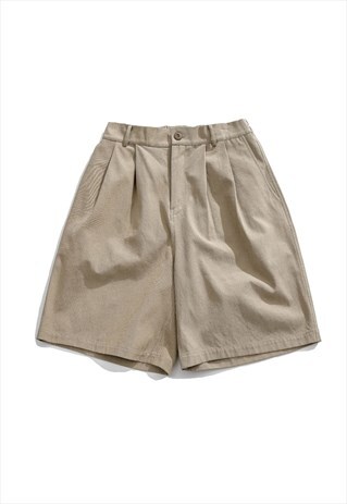 SOLID COLOR WATERPROOF QUICK-DRYING LOOSE SHORTS