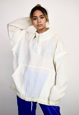 VINTAGE 90'S REEBOK 1/4 ZIP SHELL JACKET