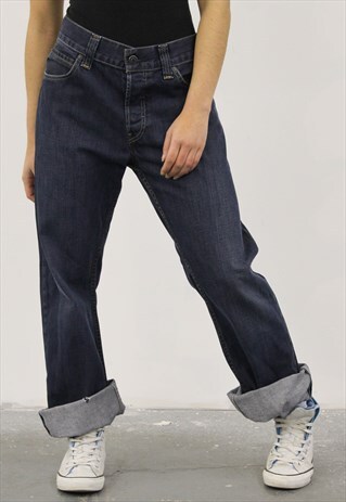VINTAGE LEVI'S 512 DARK BLUE MOM JEANS