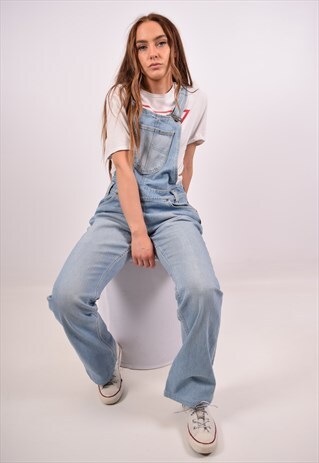 VINTAGE LEE DENIM DUNGAREES BLUE