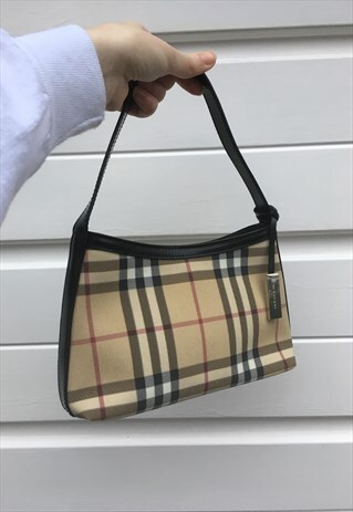 WOMENS BURBERRY HANDBAG NOVA CHECK HAND BAG PURSE