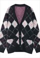 MEN'S DIAMOND KNITTED CARDIGAN A VOL.1