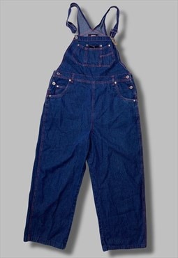 vintage blue denim 90s skater dungarees overalls