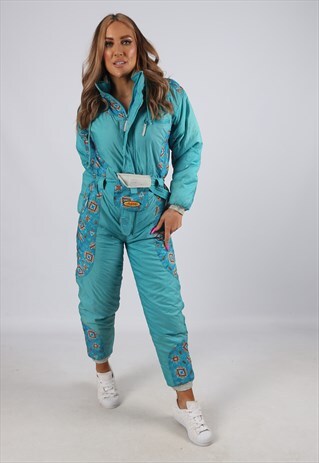 VINTAGE URBAN SPORT FULL SKI SUIT SNOW PETITE UK 8 XS (EB3L)