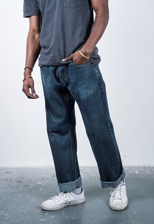VINTAGE BLUE LEVI'S PAINT JEANS