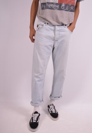 AVIREX MENS VINTAGE JEANS W36 L30 BLUE 90S