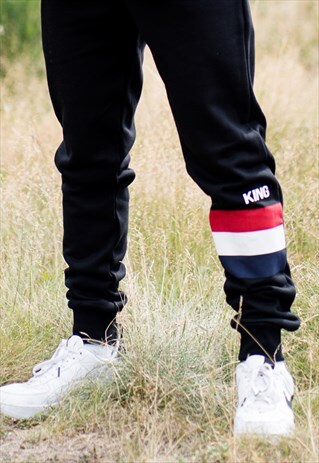 MANOR TRACKSUIT BOTTOMS - BLACK