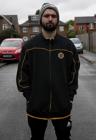 VINTAGE BOSTON BRUINS NHL HOCKEY ZIP UP