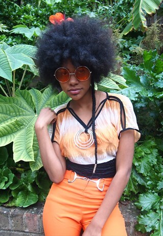 ORANGE OMBRE CROP TOP