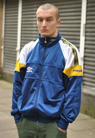 VINTAGE UMBRO SPELL OUT LOGO TRACK TOP JACKET