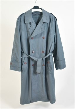 Vintage 90s lined trench coat in grey