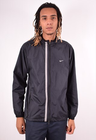 NIKE MENS VINTAGE JACKET LARGE BLACK 90S