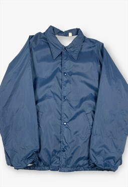 Vintage plain coach jacket navy blue xl BV16687
