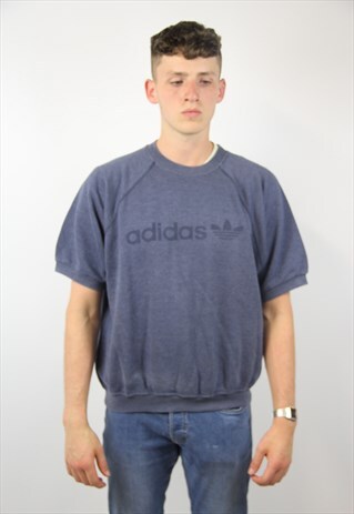 VINTAGE ADIDAS SHORT SLEEVE SPORTS SWEATSHIRT