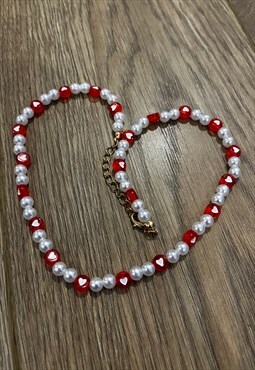 Heart Candy Bead Necklace 