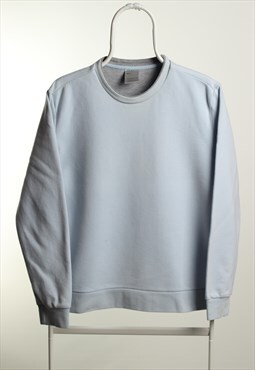Vintage Nike V-neck Sweatshirt Blue