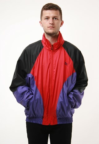 90S VINTAGE OLDSCHOOL PUMA SHELL JACKET 14603