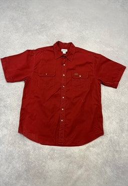 Carhartt Shirt Chest Pocket Embroidered Short Sleeve Shirt