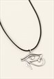 EYE OF HORUS BLACK CORD NECKLACE