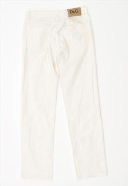 Vintage Dolce & Gabbana Trousers Sraight Casual White