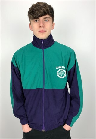 90S VINTAGE CANADA HUNTING VELOUR TRACK JACKET
