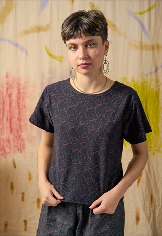 NUDES REPEAT PRINT T-SHIRT