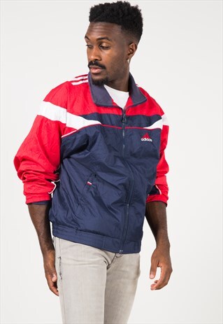 VINTAGE 80S USA ADIDAS SHELL SPORT JACKET / S1098