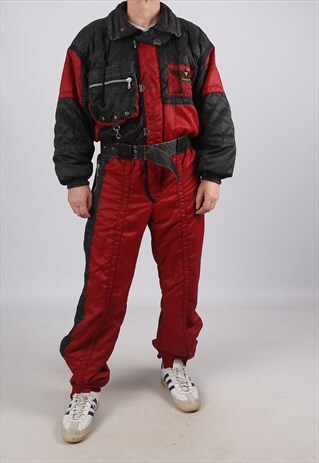 VINTAGE LUHTA FULL SKI SUIT SNOW SPORTS M 38" (FADX)