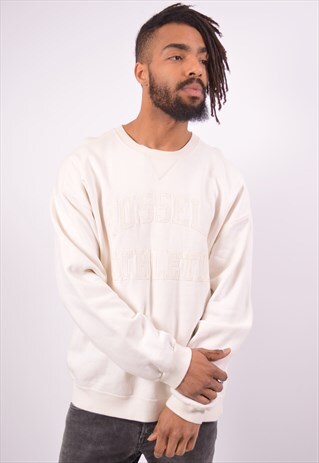 VINTAGE RUSSELL ATHLETIC SWEATSHIRT JUMPER WHITE