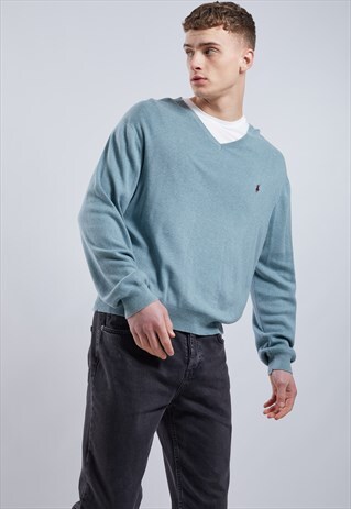 VINTAGE RALPH LAUREN V-NECK JUMPER