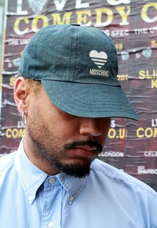 VINTAGE DENIM LOVE MOSCHINO UNISEX CAP