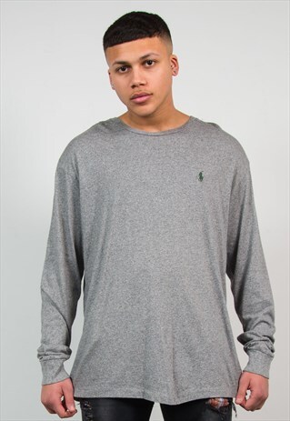 RALPH LAUREN GREY LONG SLEEVE T-SHIRT
