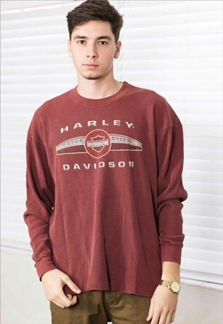 VINTAGE HARLEY-DAVIDSON T-SHIRT LOGO 90S L 15.0